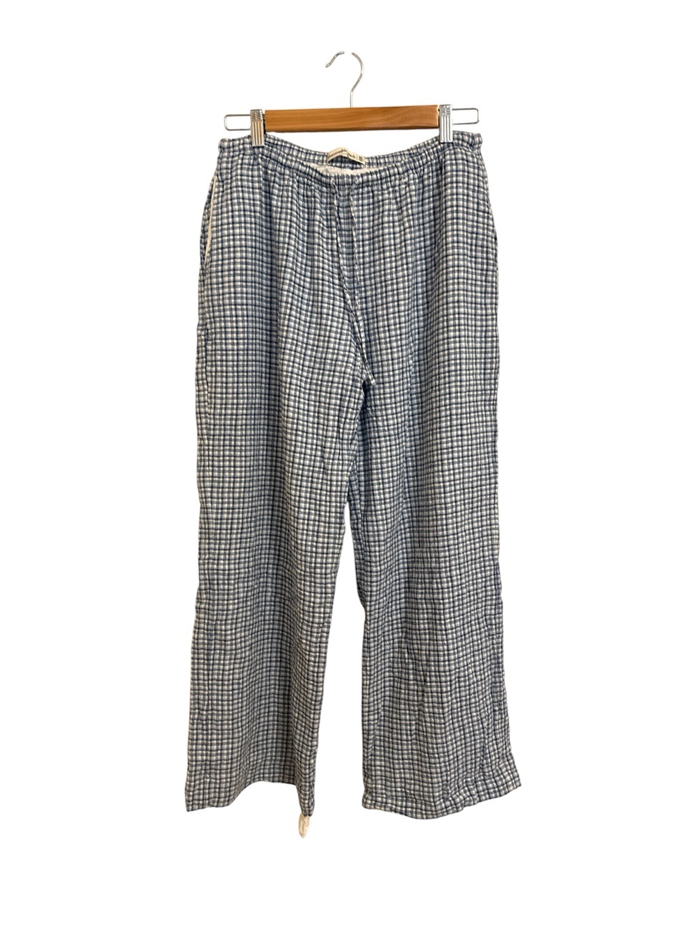 Abercrombie & Fitch Blue and White Checked Lounge Pants